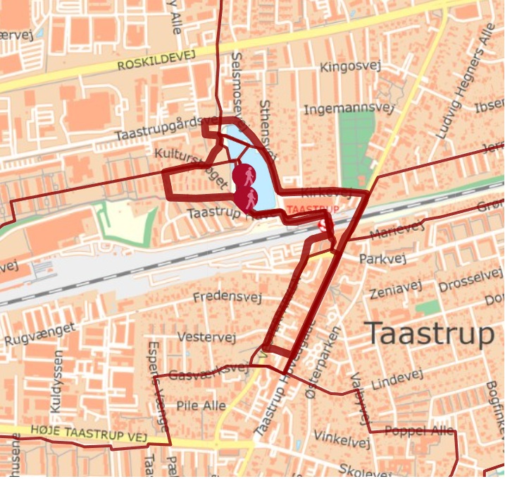 Kløverstierne - Taastrup, Byens hjerte