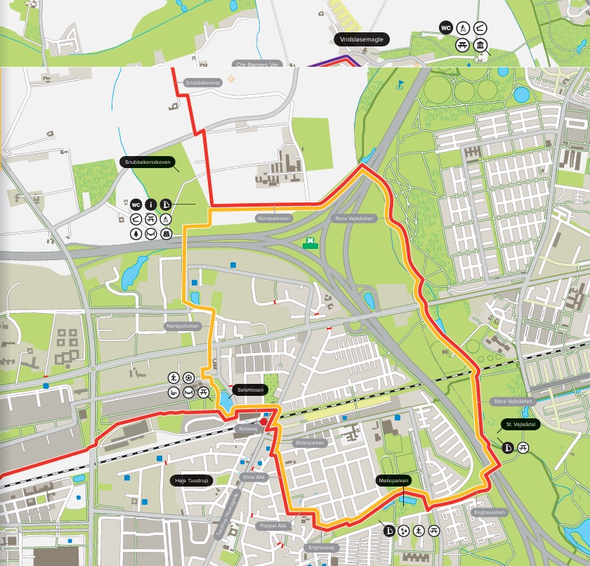 Maratonringen 10 km.