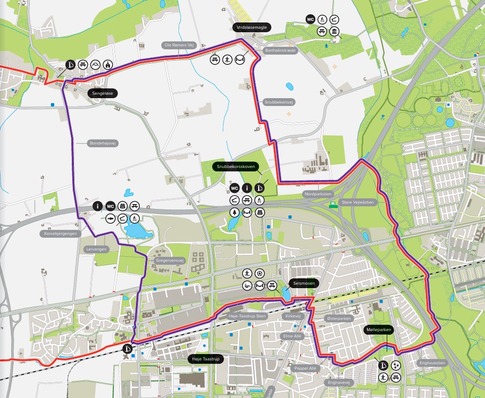 Maratonringen 21 km øst